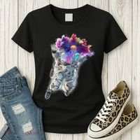 Astronaut Universe Planet Explosion Women's T-Shirt thumb 3