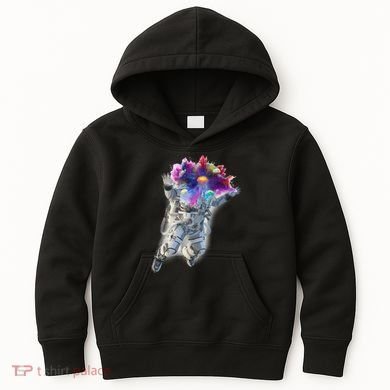 Astronaut Universe Planet Explosion Kids Hoodie