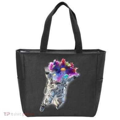 Astronaut Universe Planet Explosion Tote Bag