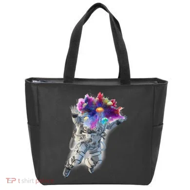 Astronaut Universe Planet Explosion Tote Bag