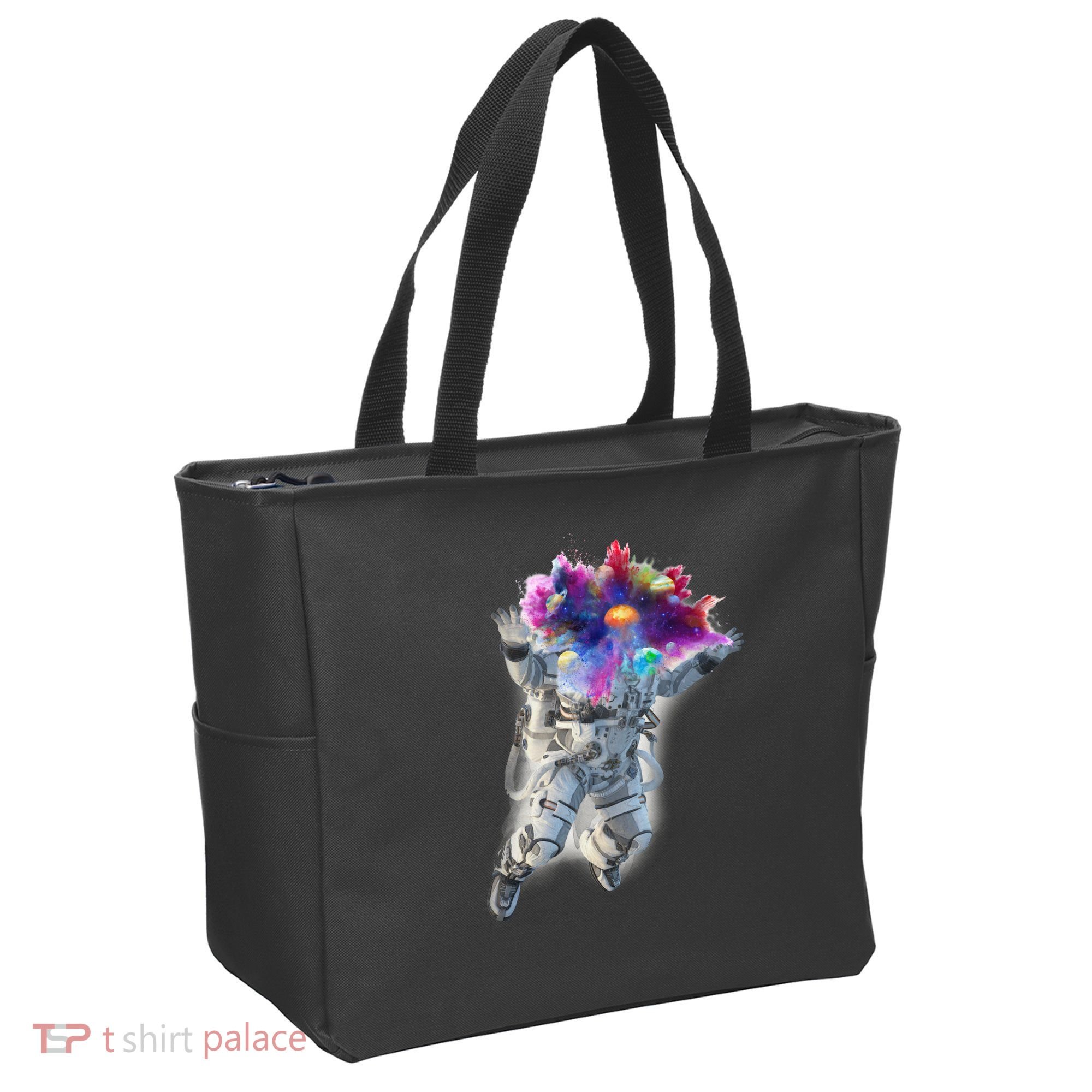 Astronaut Universe Planet Explosion Tote Bag