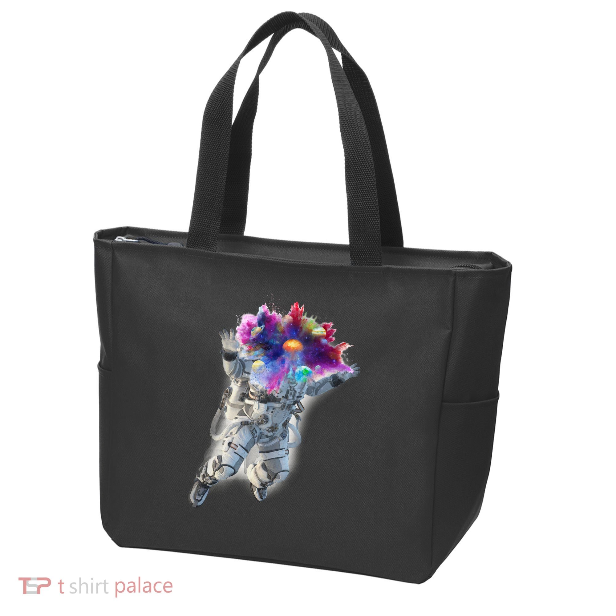 Astronaut Universe Planet Explosion Tote Bag