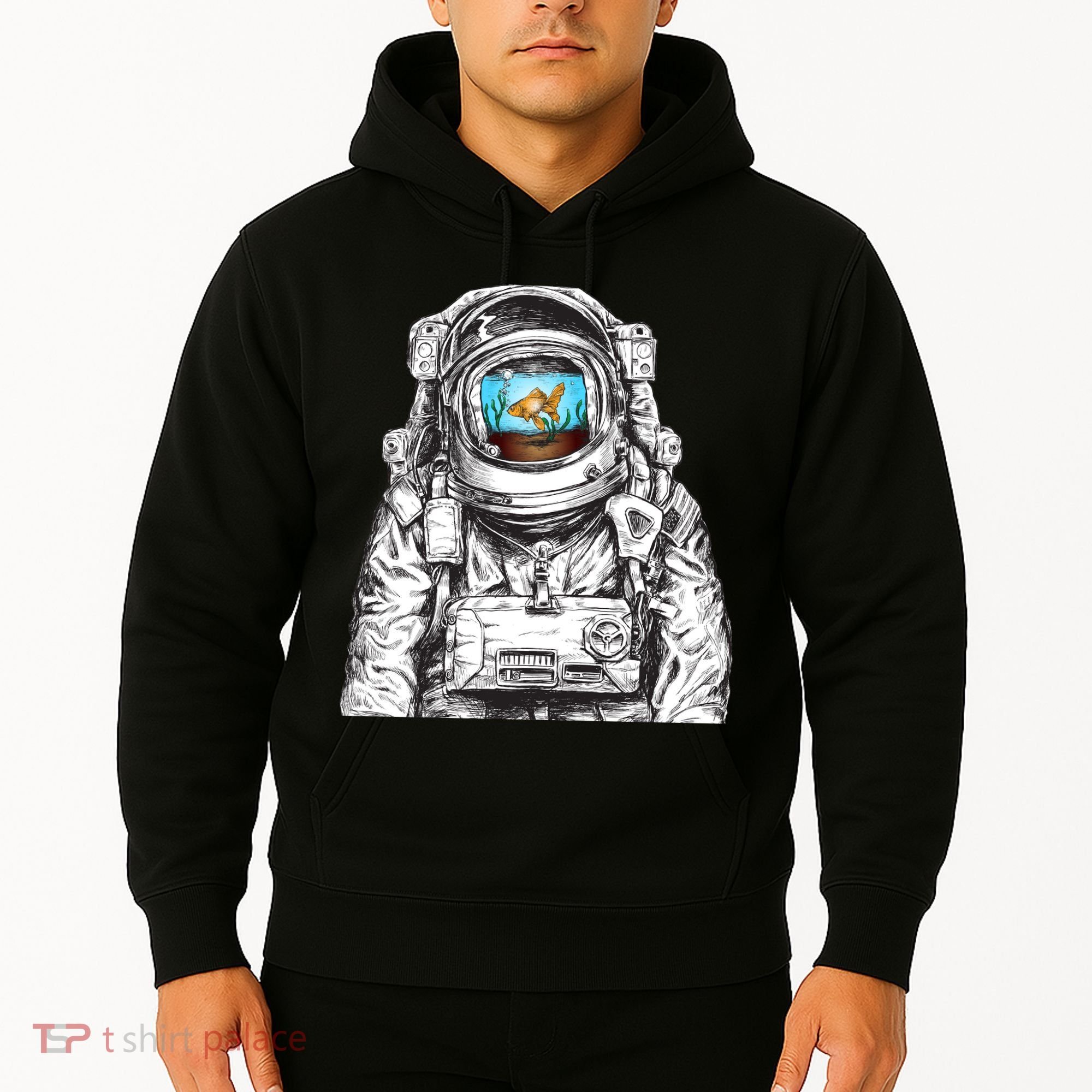 Astronaut With Goldfish Hoodie