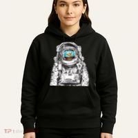 Astronaut With Goldfish Hoodie thumb 5