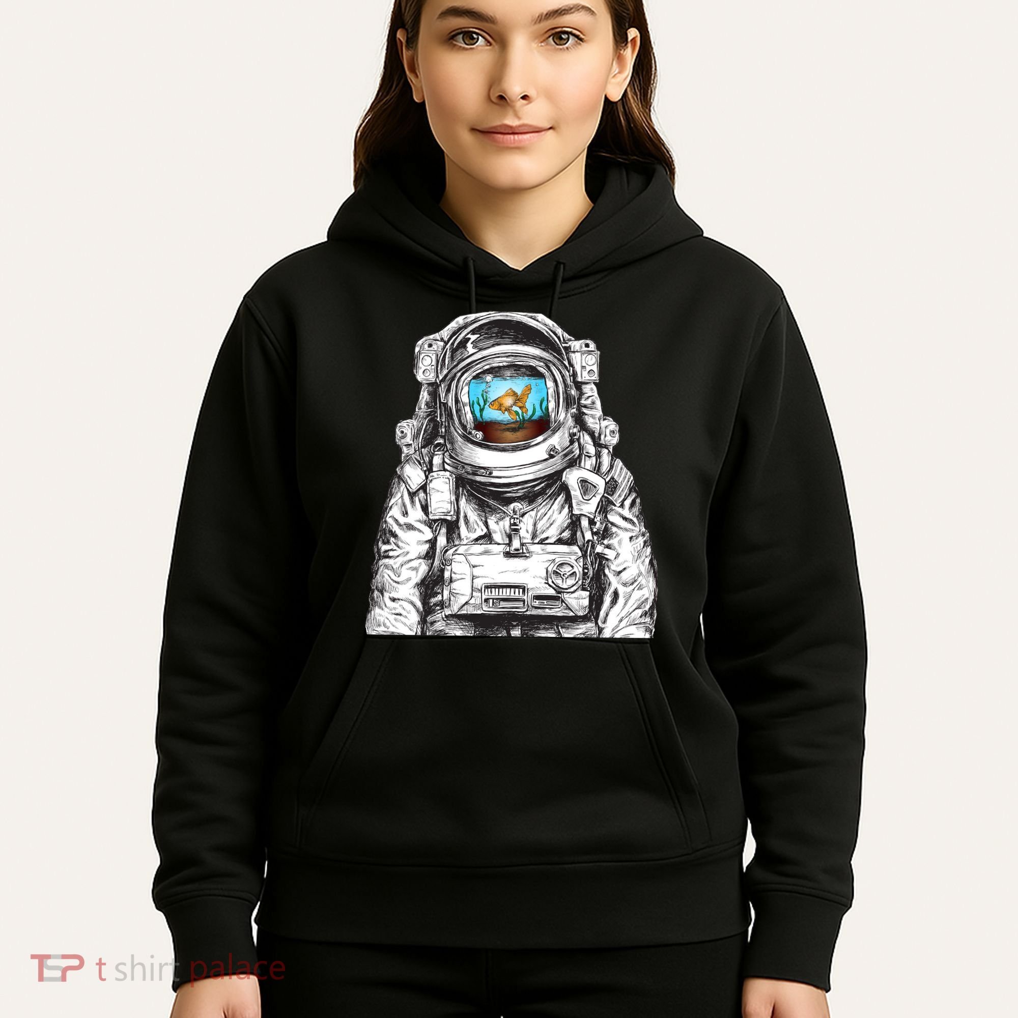 Astronaut With Goldfish Hoodie