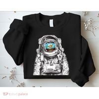 Astronaut With Goldfish Sweatshirt thumb 2