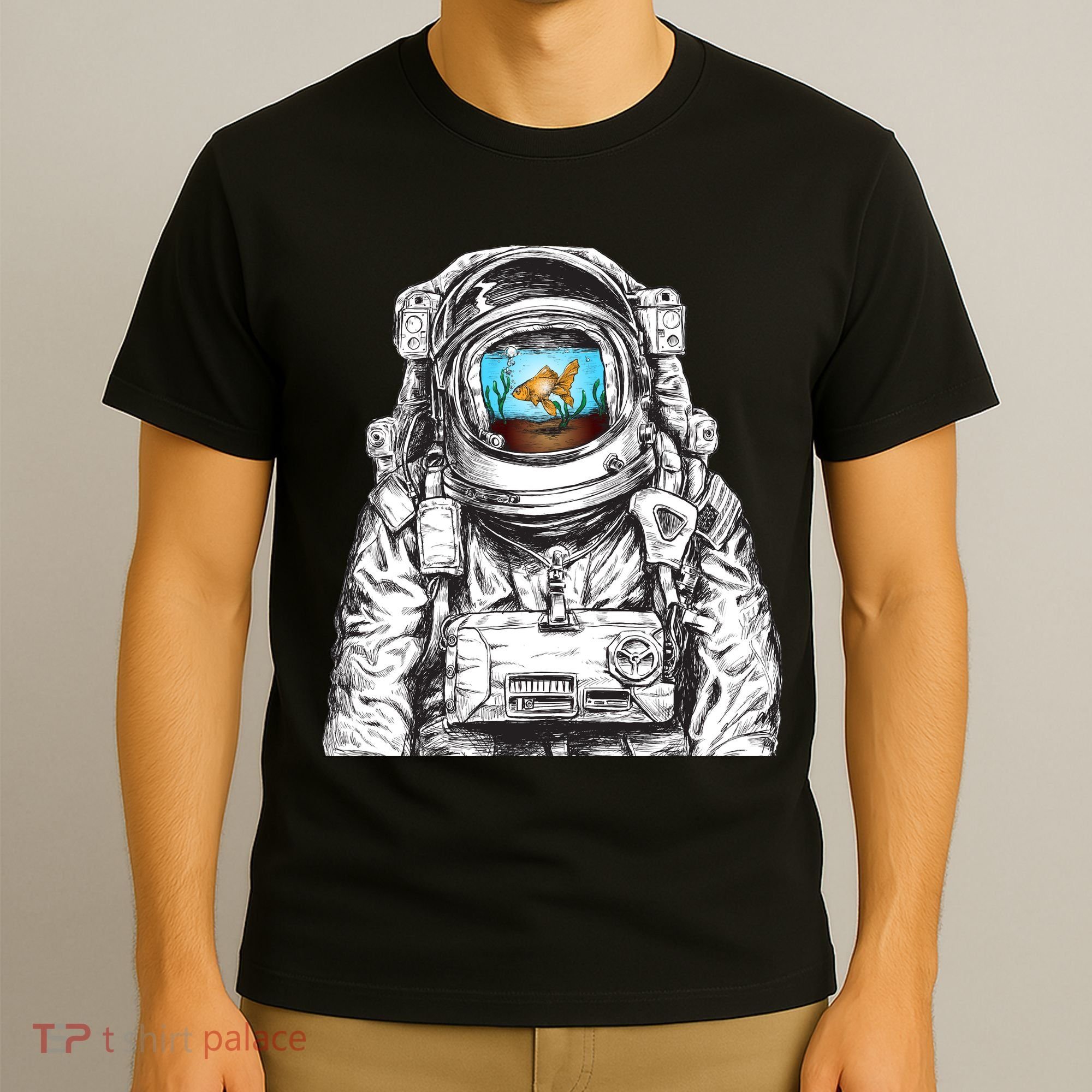 Astronaut With Goldfish T-Shirt