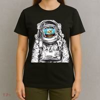 Astronaut With Goldfish T-Shirt thumb 4