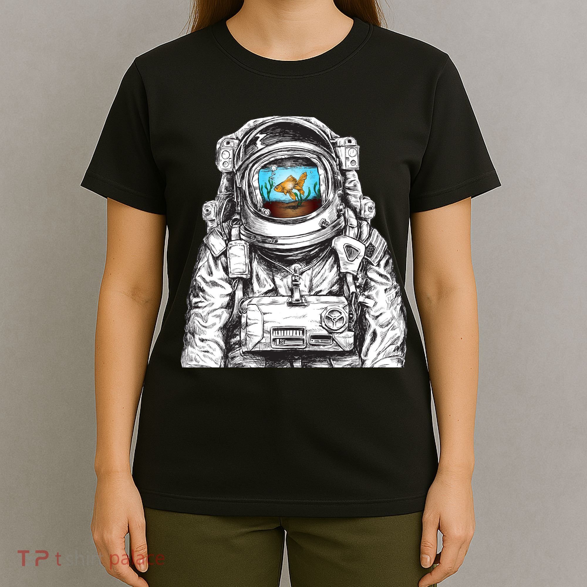 Astronaut With Goldfish T-Shirt