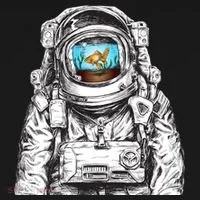 Astronaut With Goldfish Bucket Hat thumb 4
