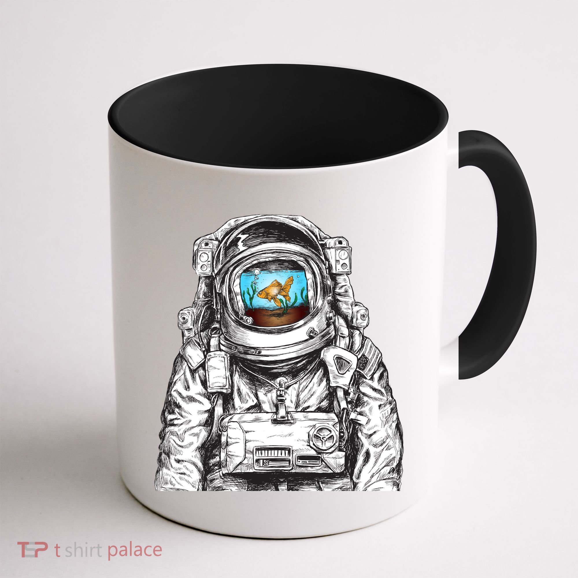 Astronaut With Goldfish Coffee Mug