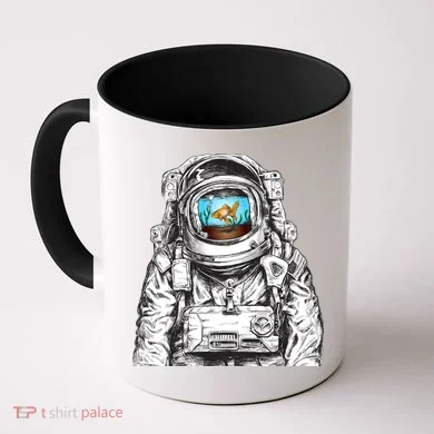 Astronaut With Goldfish Coffee Mug