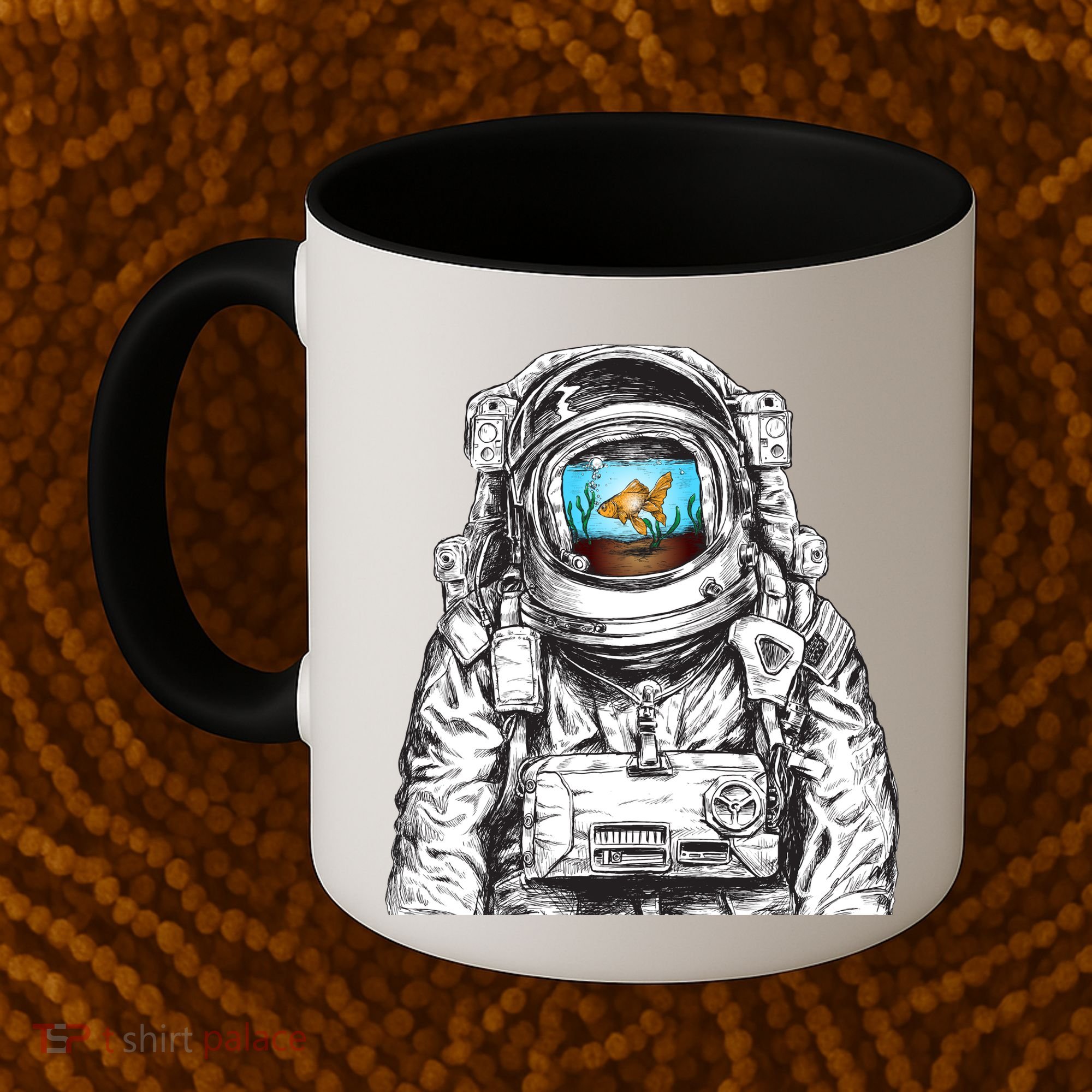 Astronaut With Goldfish Coffee Mug