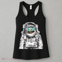Astronaut With Goldfish Women's Tank Top thumb 3