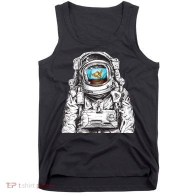 Astronaut With Goldfish Tank Top