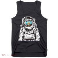 Astronaut With Goldfish Tank Top thumb 0