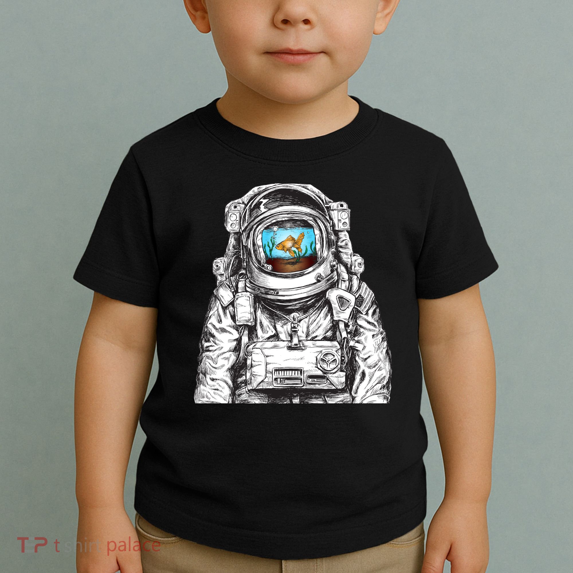 Astronaut With Goldfish Toddler T-Shirt
