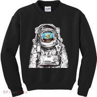 Astronaut With Goldfish Kids Sweatshirt thumb 0
