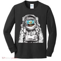 Astronaut With Goldfish Kids Long Sleeve Shirt thumb 0