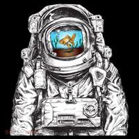 Astronaut With Goldfish Kids Long Sleeve Shirt thumb 2