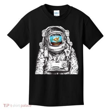 Astronaut With Goldfish Kids T-Shirt
