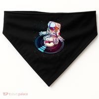 Astronaut Yoga Music Record USA-Made Doggie Bandana thumb 0