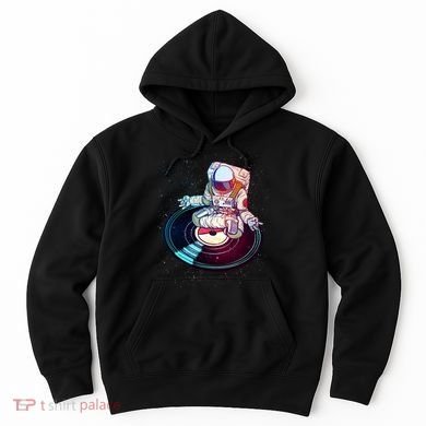 Astronaut Yoga Music Record Hoodie
