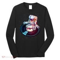 Astronaut Yoga Music Record Long Sleeve Shirt thumb 0