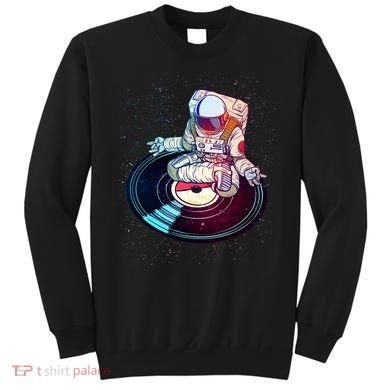 Astronaut Yoga Music Record Sweatshirt