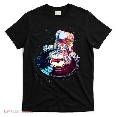 Astronaut Yoga Music Record T-Shirt