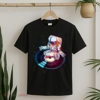 Astronaut Yoga Music Record T-Shirt thumb 2