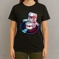 Astronaut Yoga Music Record T-Shirt thumb 4