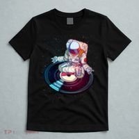 Astronaut Yoga Music Record T-Shirt thumb 5