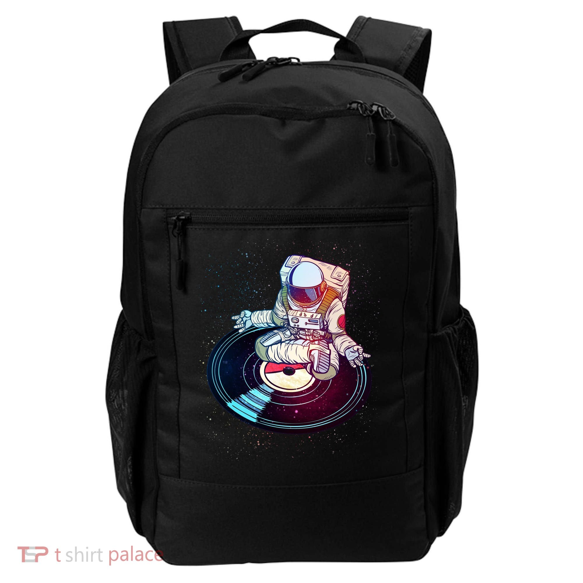 Astronaut Yoga Music Record Backpack
