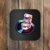 Astronaut Yoga Music Record Coaster thumb 0