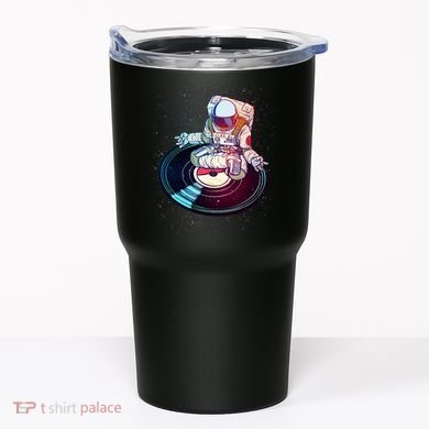 Astronaut Yoga Music Record Tumbler