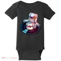 Astronaut Yoga Music Record Baby Bodysuit thumb 0