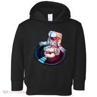 Astronaut Yoga Music Record Toddler Hoodie thumb 0