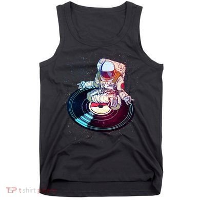 Astronaut Yoga Music Record Tank Top