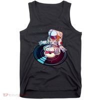 Astronaut Yoga Music Record Tank Top thumb 0