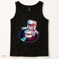 Astronaut Yoga Music Record Tank Top thumb 2