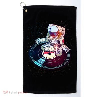 Astronaut Yoga Music Record Golf Towel
