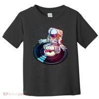 Astronaut Yoga Music Record Toddler T-Shirt thumb 0