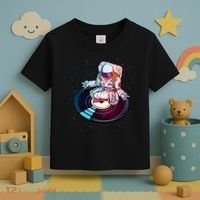 Astronaut Yoga Music Record Toddler T-Shirt thumb 3