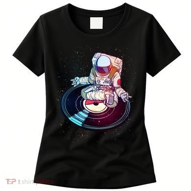 Astronaut Yoga Music Record Women's T-Shirt