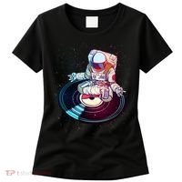 Astronaut Yoga Music Record Women's T-Shirt thumb 0