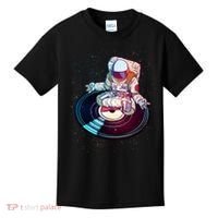 Astronaut Yoga Music Record Kids T-Shirt thumb 0