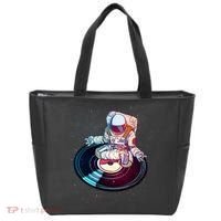 Astronaut Yoga Music Record Tote Bag thumb 0