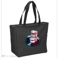 Astronaut Yoga Music Record Tote Bag thumb 2
