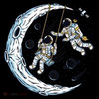 Astronauts Moon Swinging Coffee Mug thumb 5
